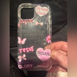 NWOT 12 mini I Phone Case with Jesus print